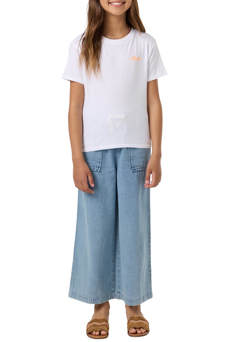 Kids' Surf Angie Cotton Graphic T-Shirt, Alternate, color, WHITE