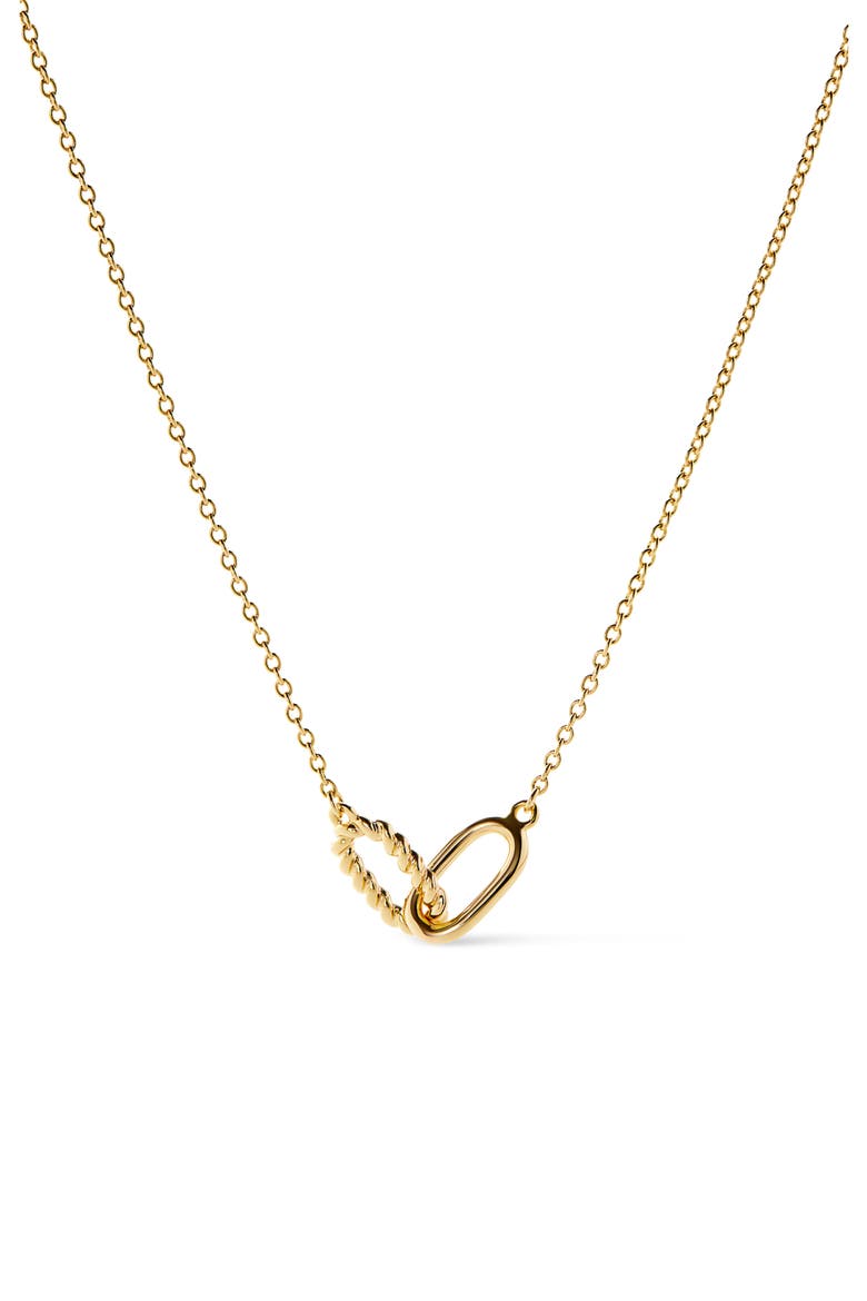 Juniper Oval Link Necklace, Main, color, GOLD