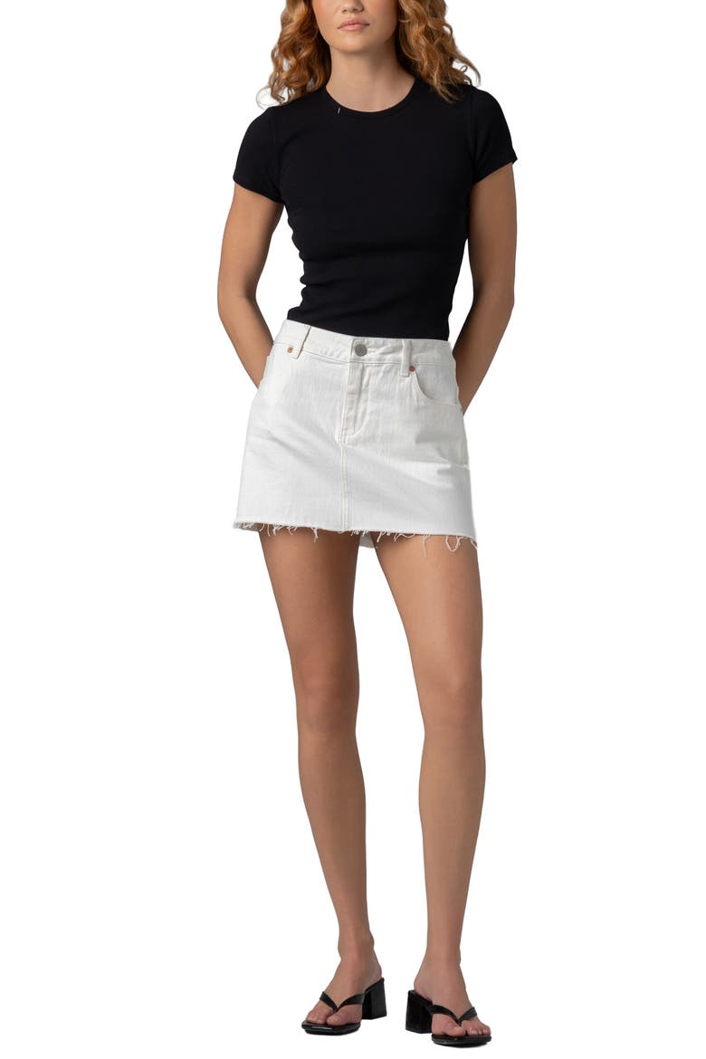 The Micro Mini Denim Skirt, Alternate, color, SEE YOU AGAIN