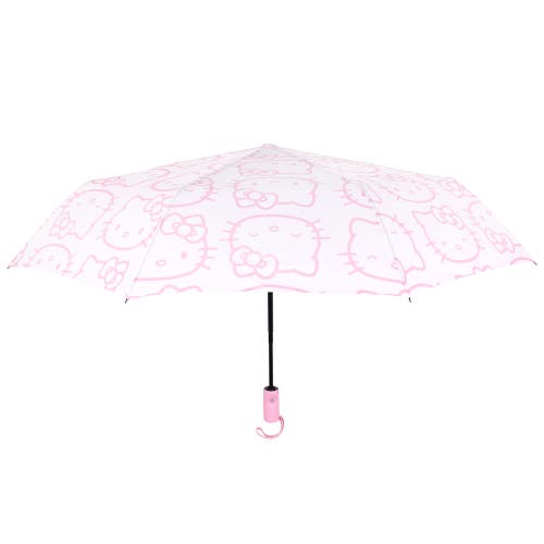 Sanrio Hello Kitty Expression Outline Print Umbrella In Pink