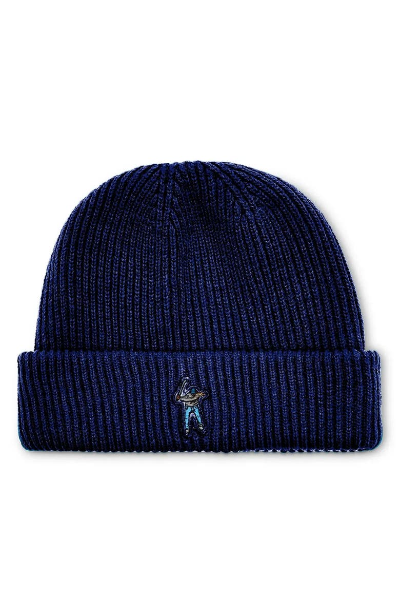 Eastside Golf Logo Embroidered Beanie, Main, color, Blue Void