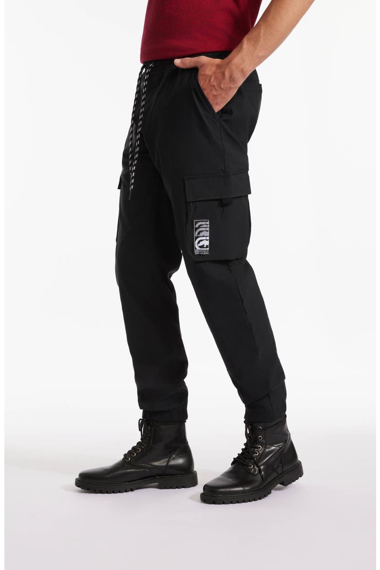 Draw Toggle Cargo Jogger, Alternate, color, Black