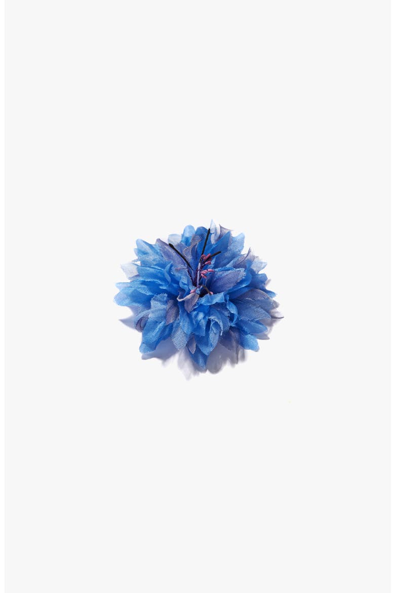 The Blue Cornflower Floral Brooch, Alternate, color, Blue