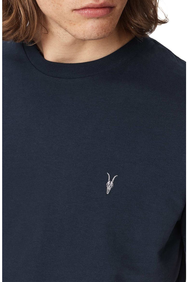 Dexter Logo Embroidered T-Shirt, Alternate, color, NAVY BLUE