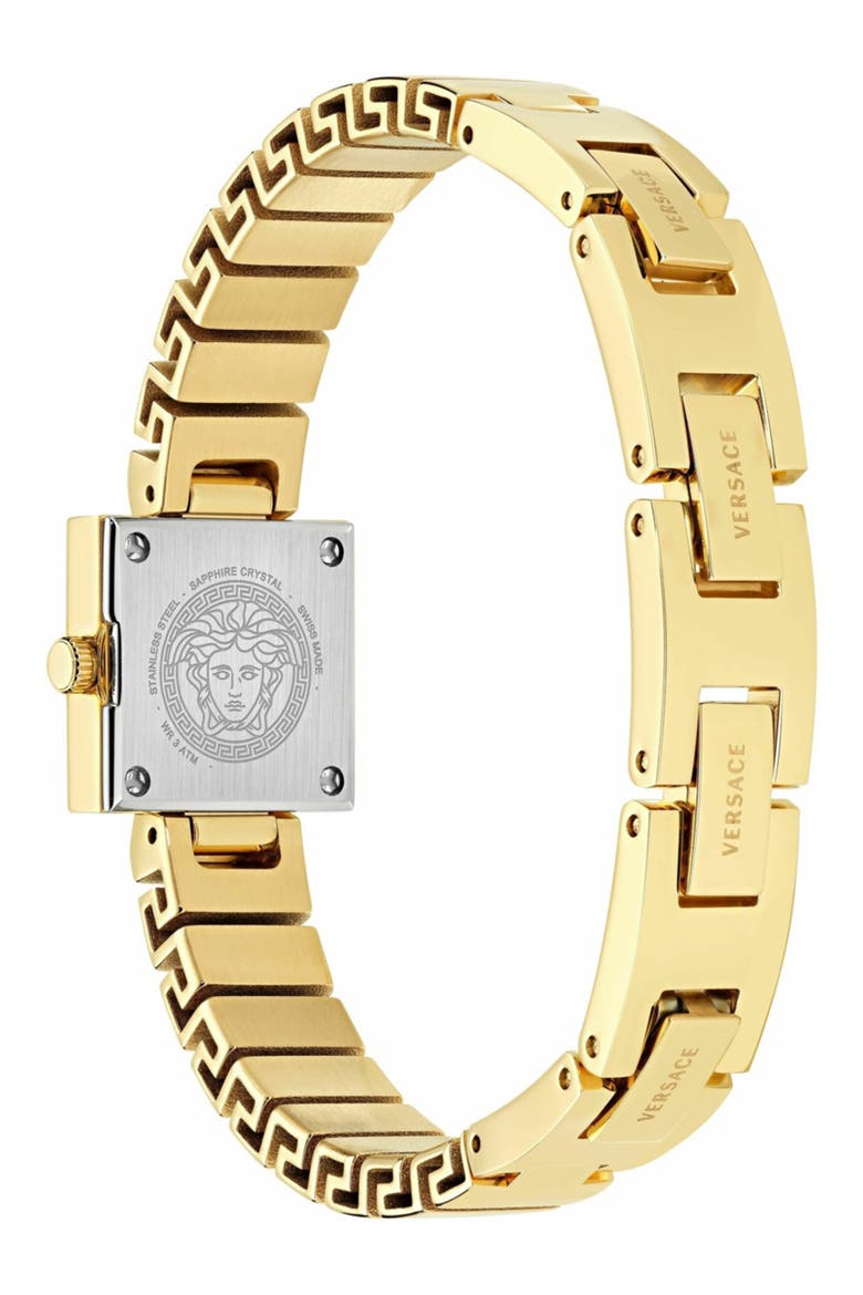 V-Square Petite Bracelet Watch, Alternate, color, GOLD/ GOLD