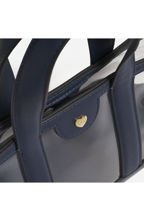 Stoney Clover Lane Mini Clear Vinyl Tote In Blue