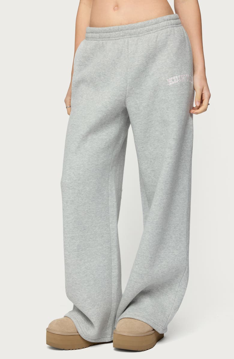 EDIKTED Lover Wide Leg Sweatpants, Main, color, 