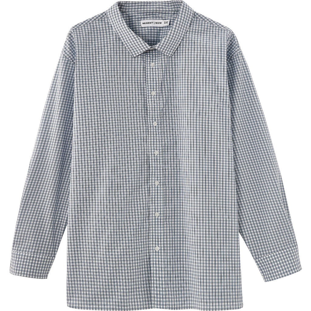 Regent Row Men's Big and Tall Long Sleeve Stanton Shirt, Tailored Fit, Performance Fabric & Ventilated Armholes in Green-Plaid  product