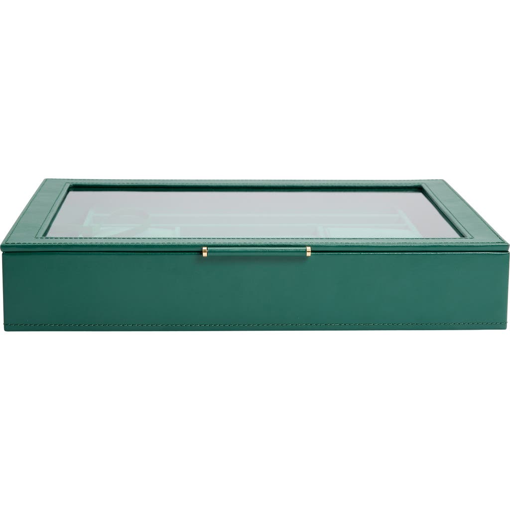 Wolf Sophia Jewelry Box With Window In Green