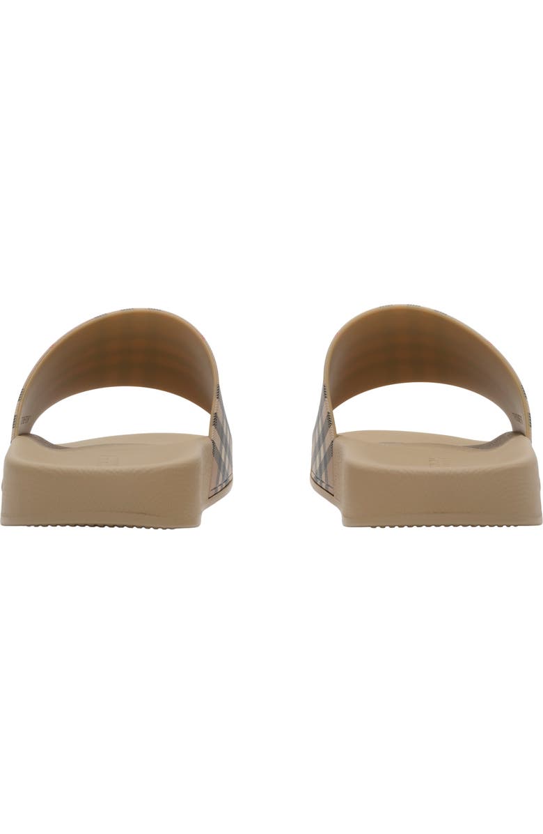 Burberry Check Slides, Alternate, color, Archive Beige
