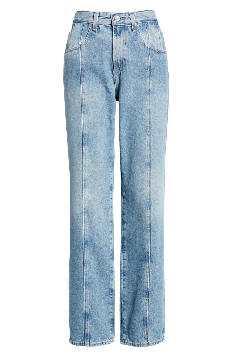AG Alexxis Paneled Straight Leg Jeans, Alternate, color, Showroom