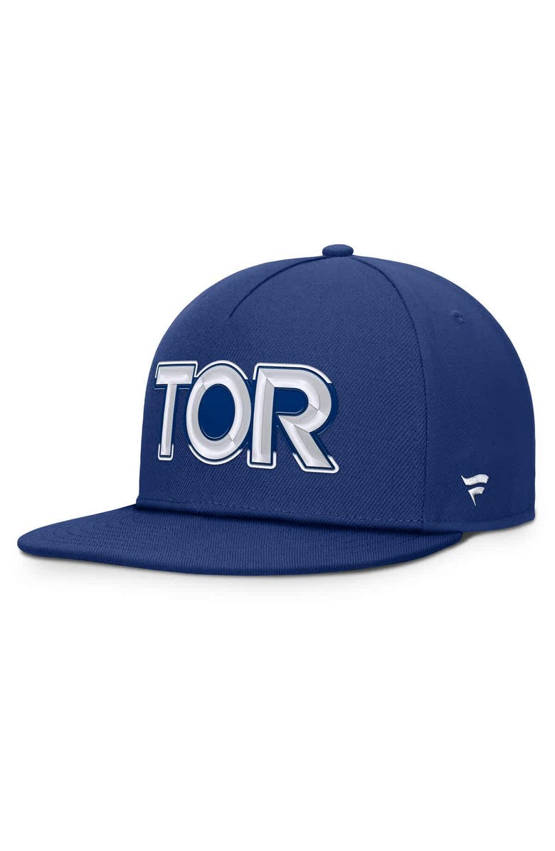 FANATICS Men's Fanatics Blue Toronto Maple Leafs Authentic Pro Rink Team Code Snapback Hat, Alternate, color, Blue