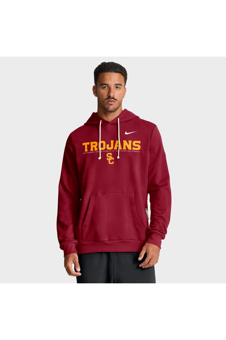 Men's Nike Cardinal USC Trojans 2025 Sideline Standard Issue Dri-FIT Hoodie, Main, color, Cardinal