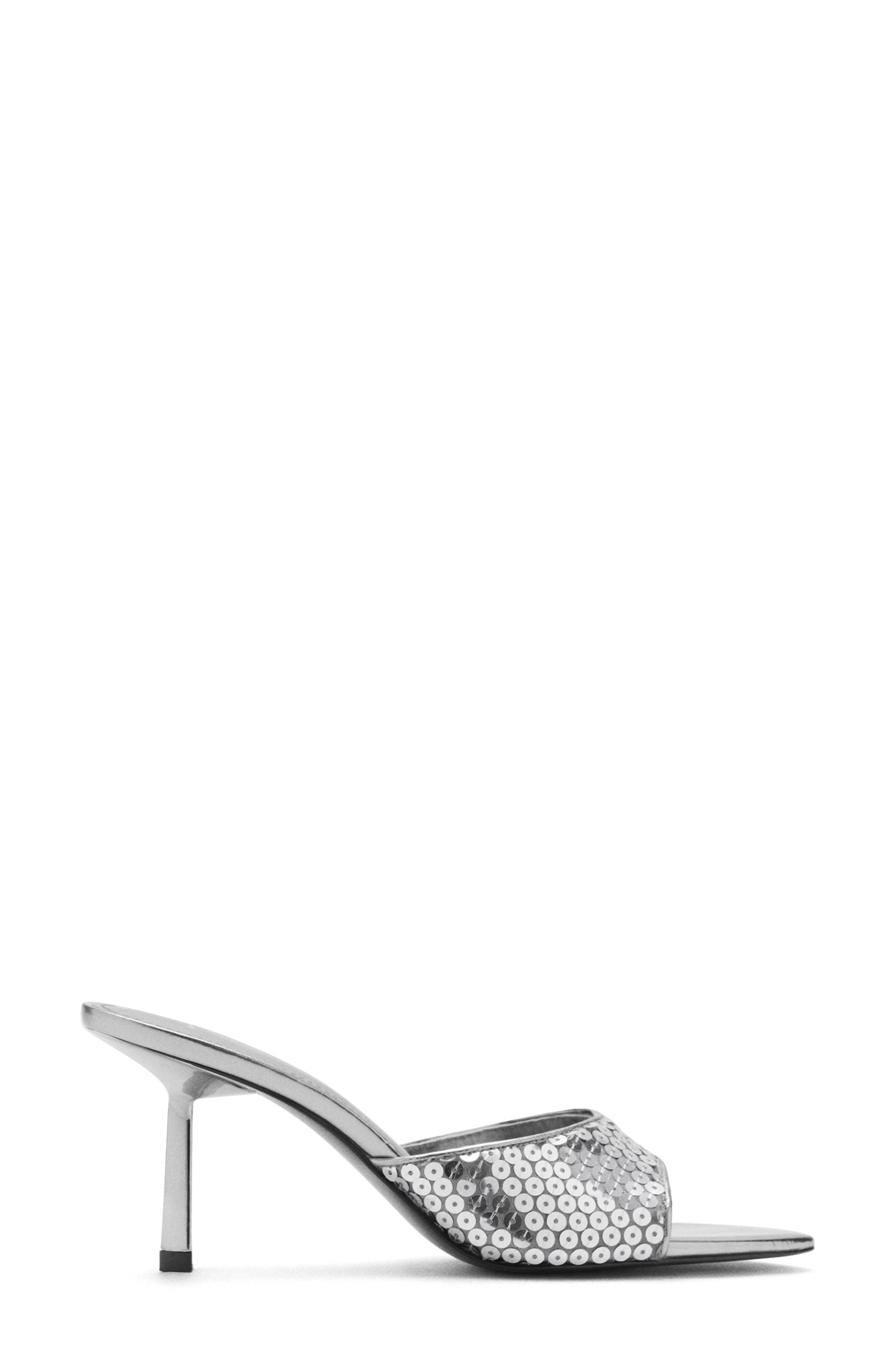 MANGO Pointed Toe Slide Sandal, Alternate, color, 