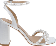 HARLO Australia Evie - Mid Block Bridal Heel with Pearl Detail