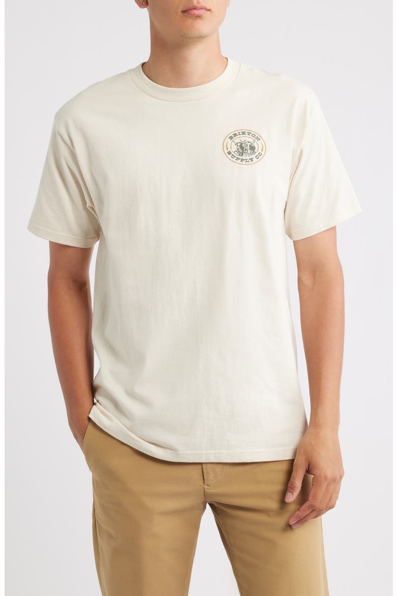 Steele Graphic T-shirt, Main, color, CREAM
