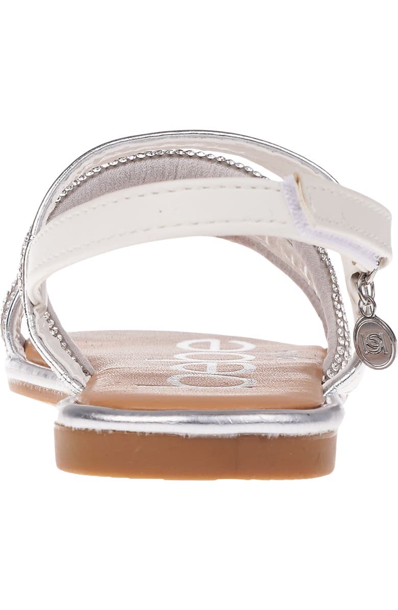 bebe Kids' Rhinestone Sandal, Alternate, color,
