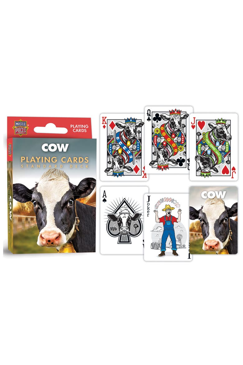 Cow Playing Cards, Alternate, color, Multicolor