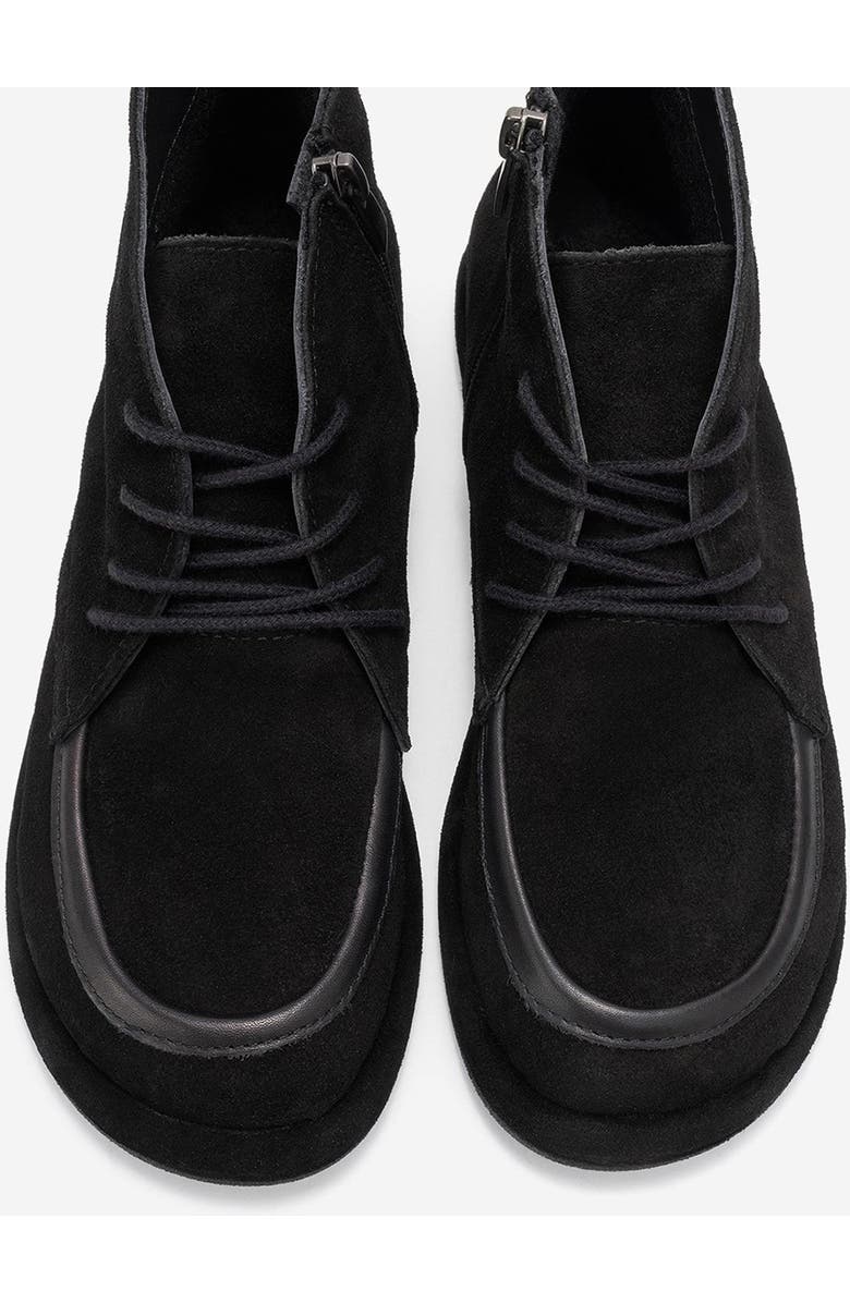 Forever & Always Shoes Martas Leather Zip Boot, Alternate, color, Black Suede