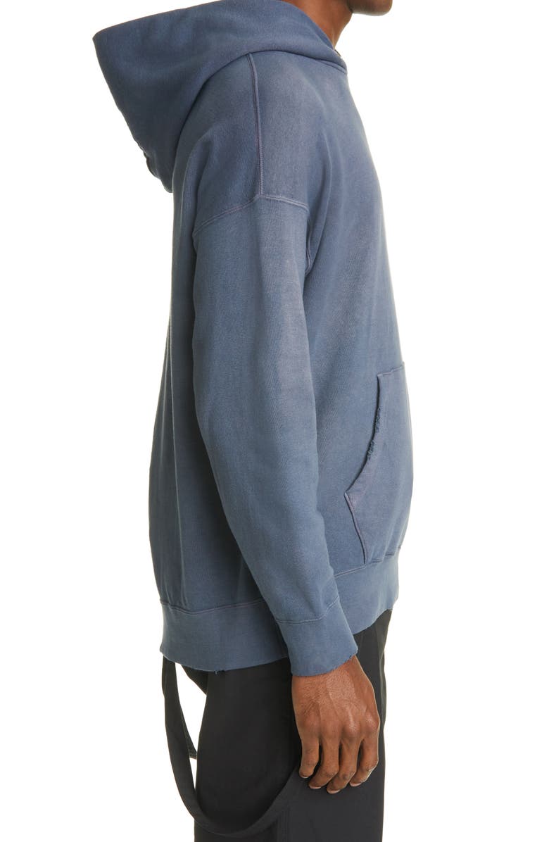 VISVIM Jumbo Uneven Dye Pullover Hoodie, Alternate, color, 