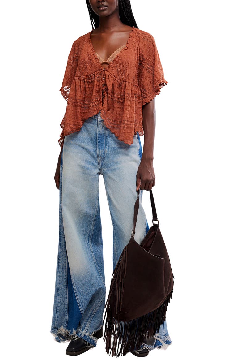 In Your Dreams Lace Top, Alternate, color, TOASTED COCOA