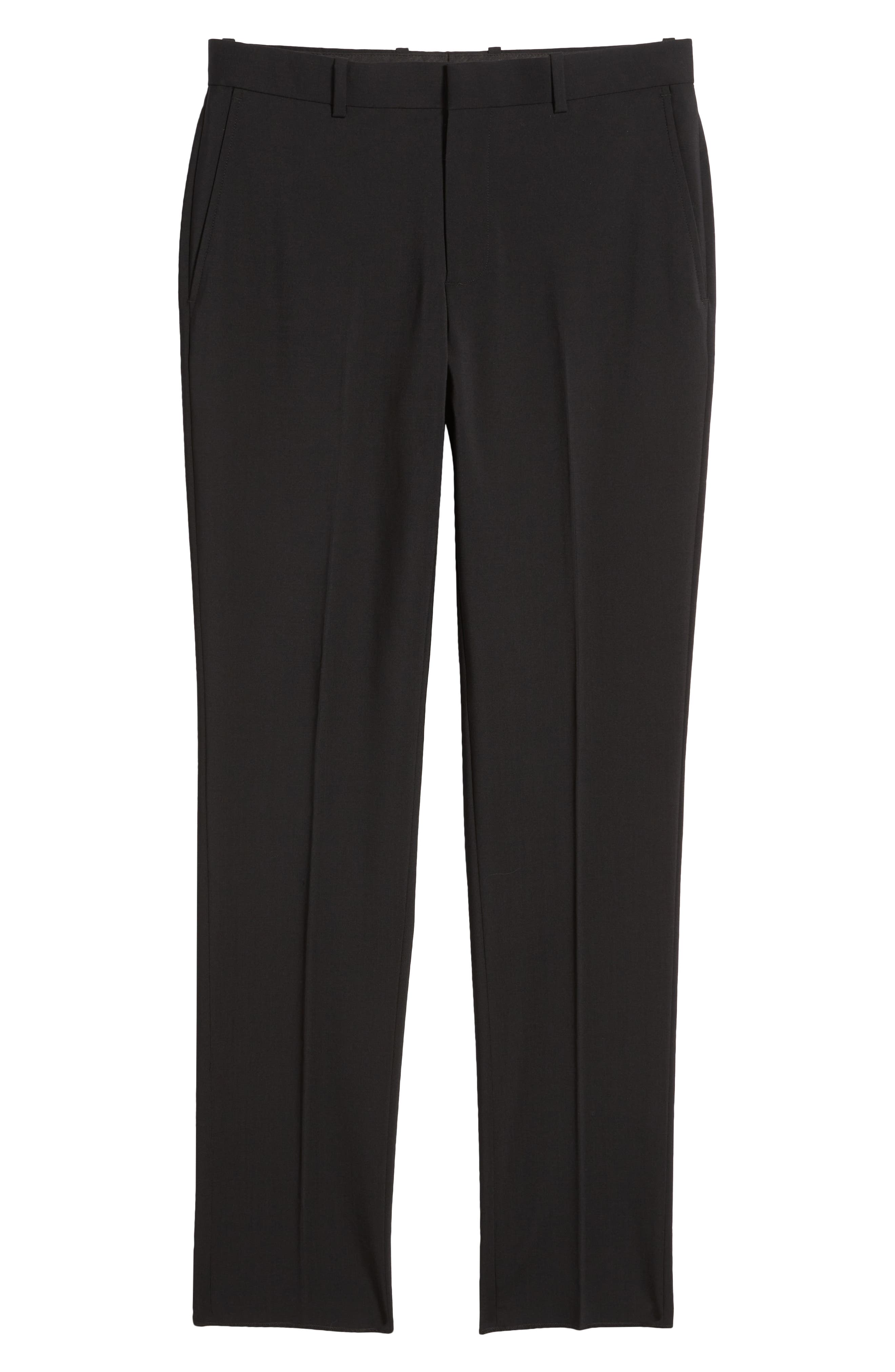 Мужские брюки Nordstrom Henrik Trim Fit Solid Stretch Wool Suit Pants — фото 6