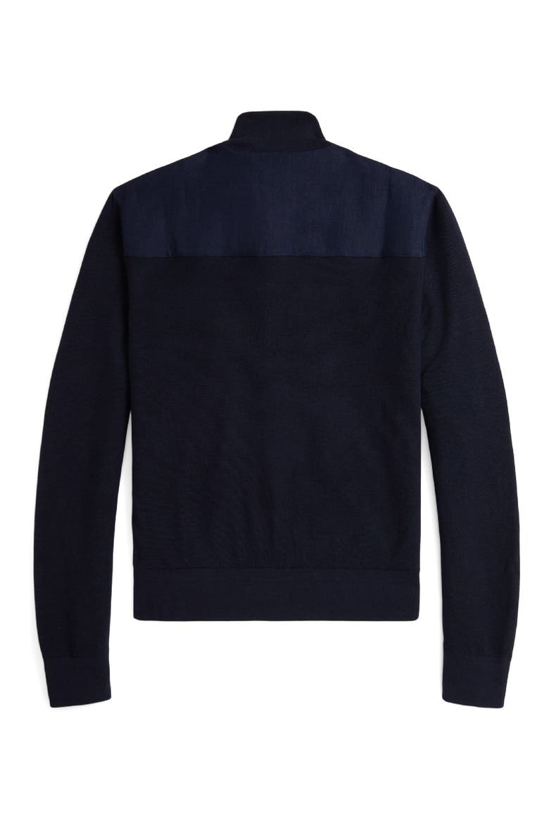 Mixed Media Jacket, Alternate, color, NAVY