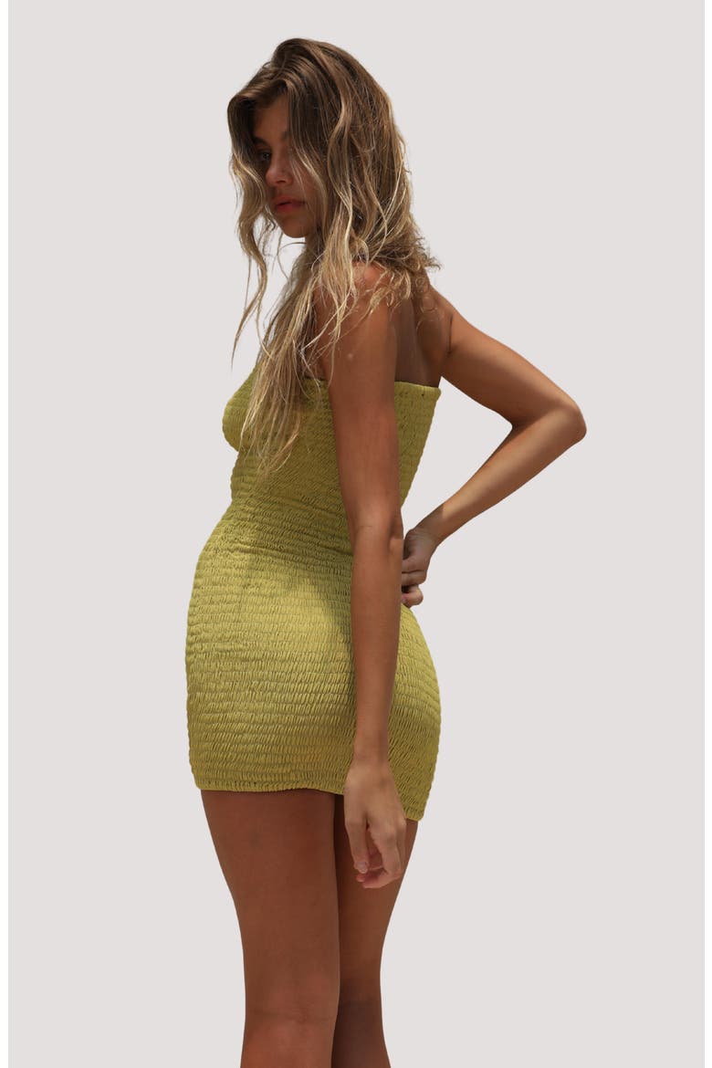 Conchita Strapless Minidress, Alternate, color, SOFT SAGE