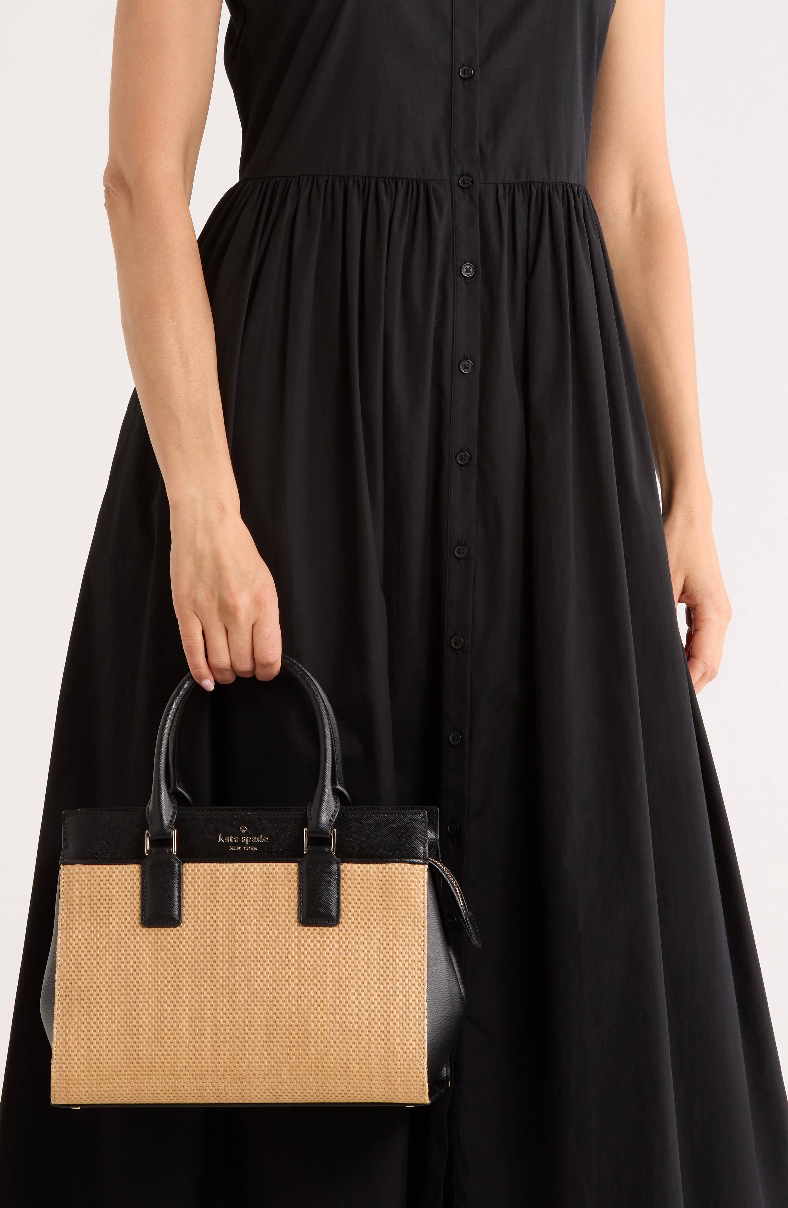 Kate Spade New York cameron medium satchel, Alternate, color, Black