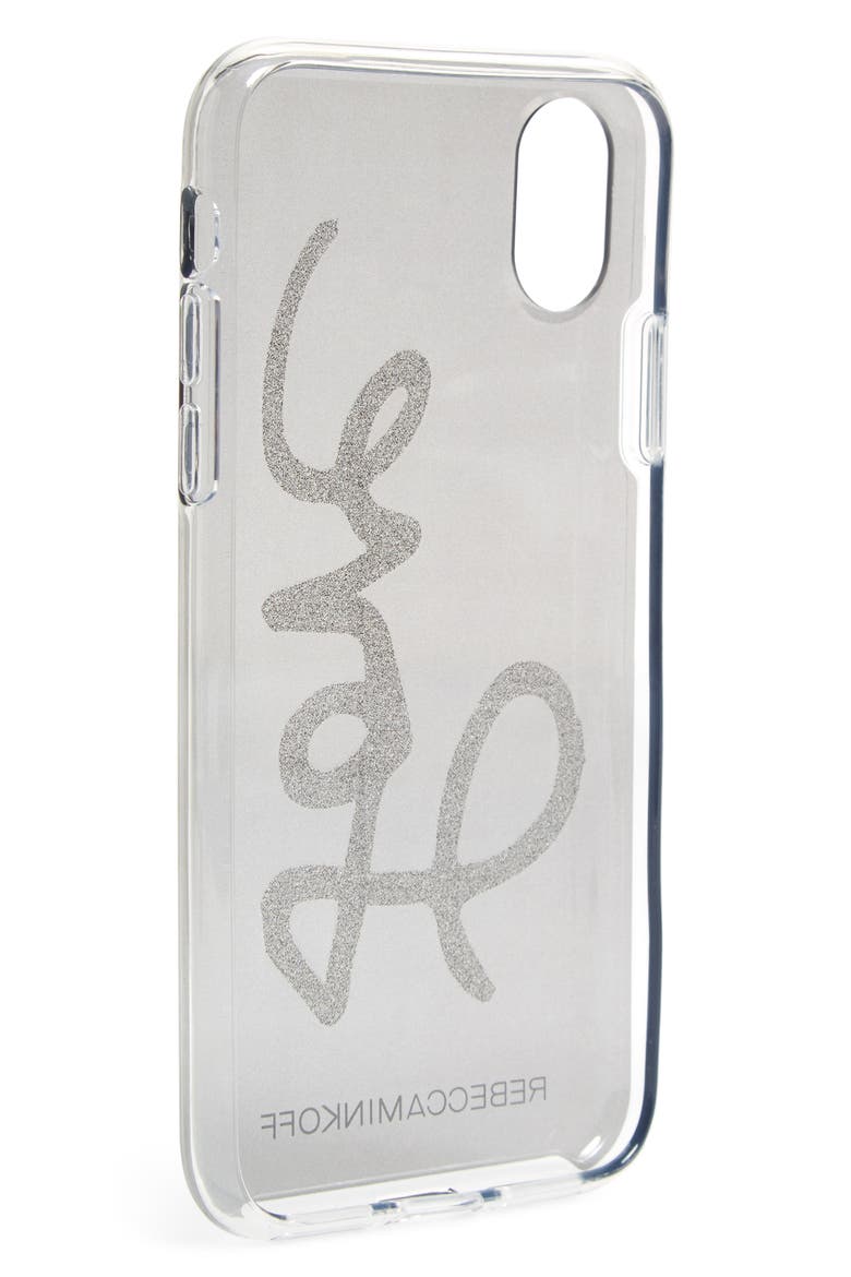 Double Up iPhone X Case, Alternate, color, BLACK