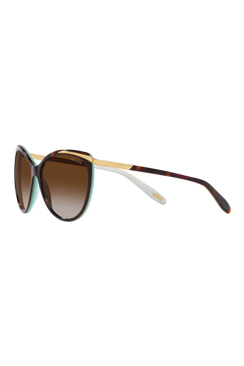 59mm Gradient Cat Eye Sunglasses, Alternate, color, BROWN GRADIENT