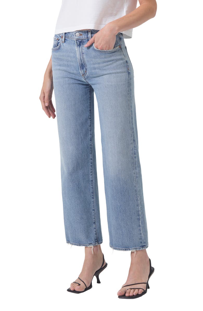 AGOLDE Harper Ankle Wide Leg Jeans, Main, color, Hassle