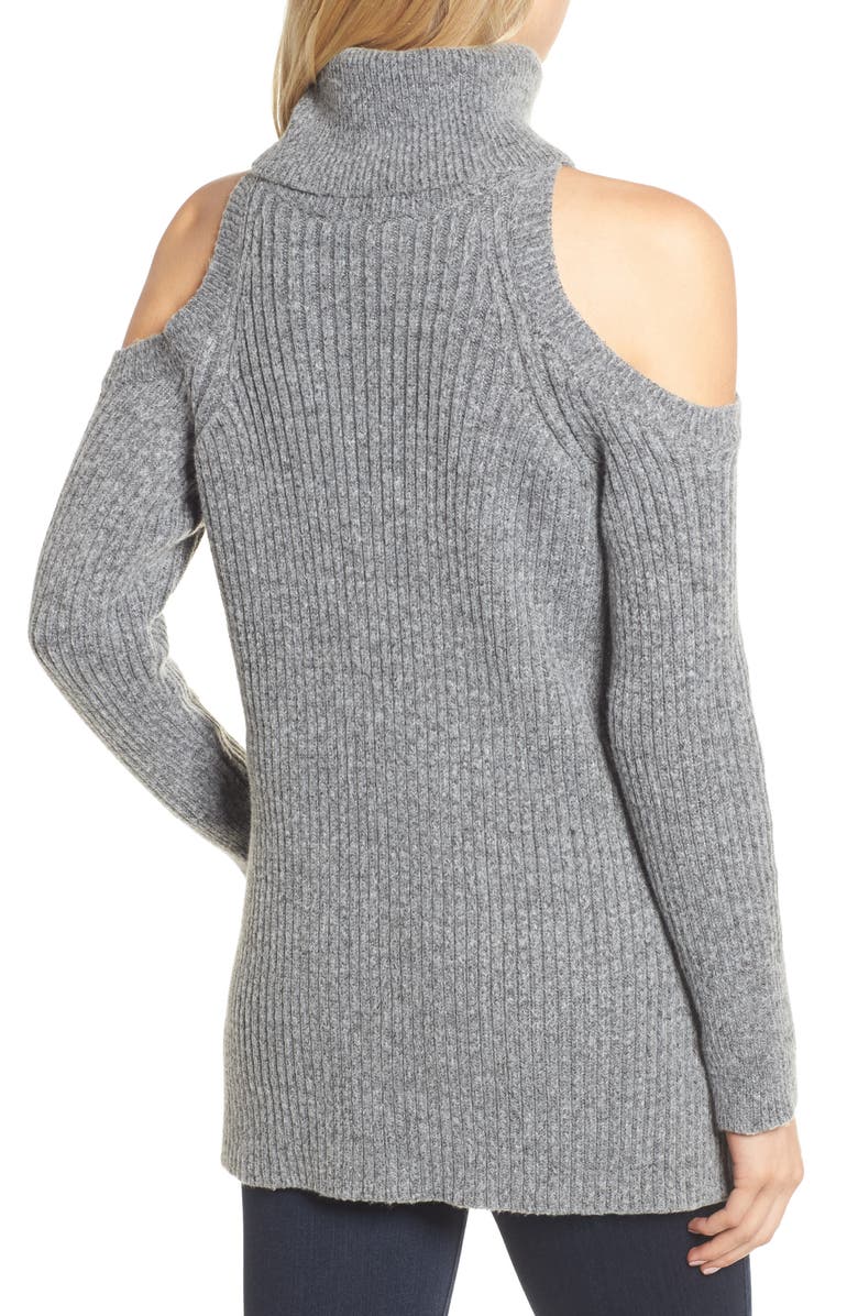 cupcakes and cashmere Rodell Cold Shoulder Sweater, Alternate, color, 
