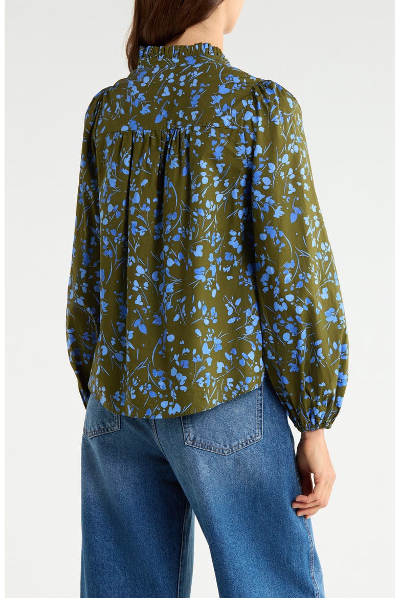 Solvay Ruffle Top, Alternate, color, GREEN BLUE MULTI