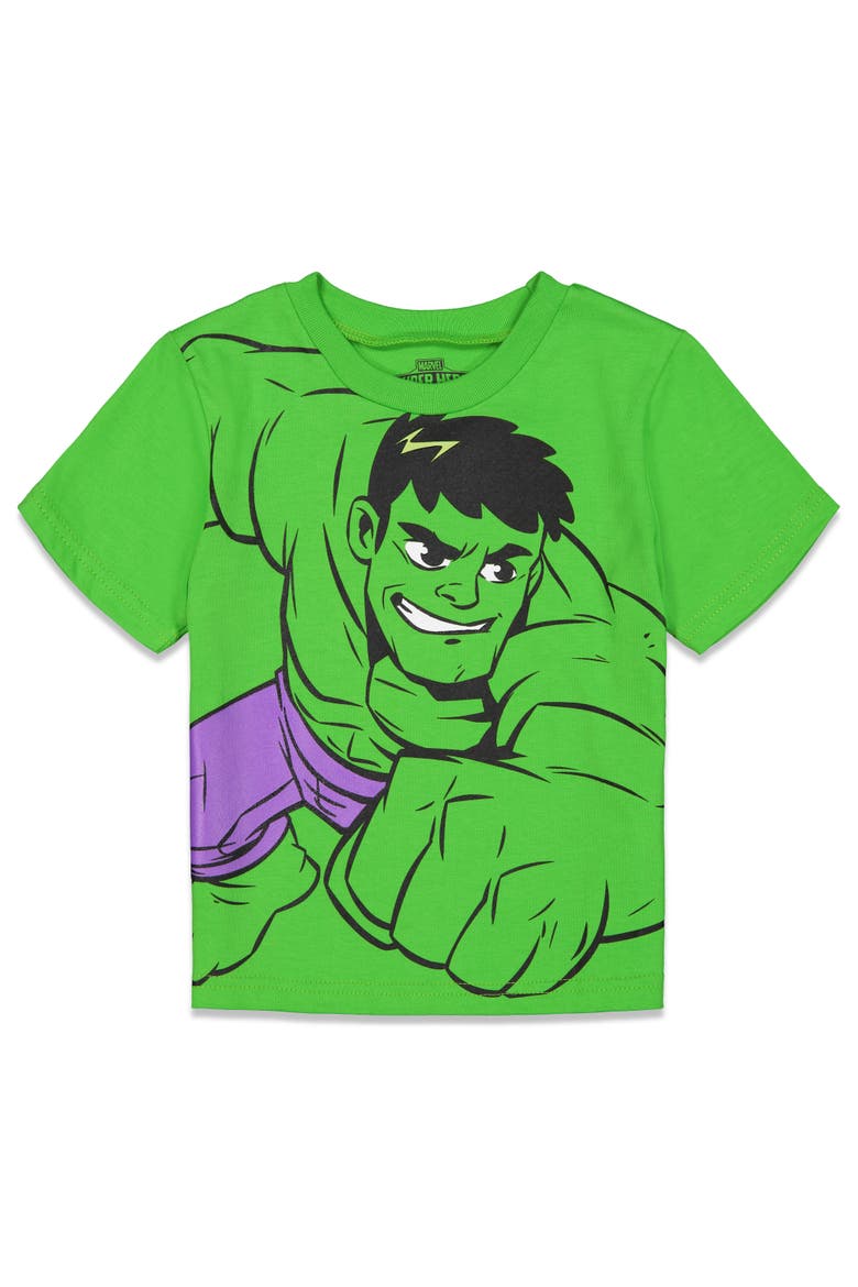 Avengers Short Sleeve T-Shirt 4-Pack, Alternate, color, Avengers White Blue