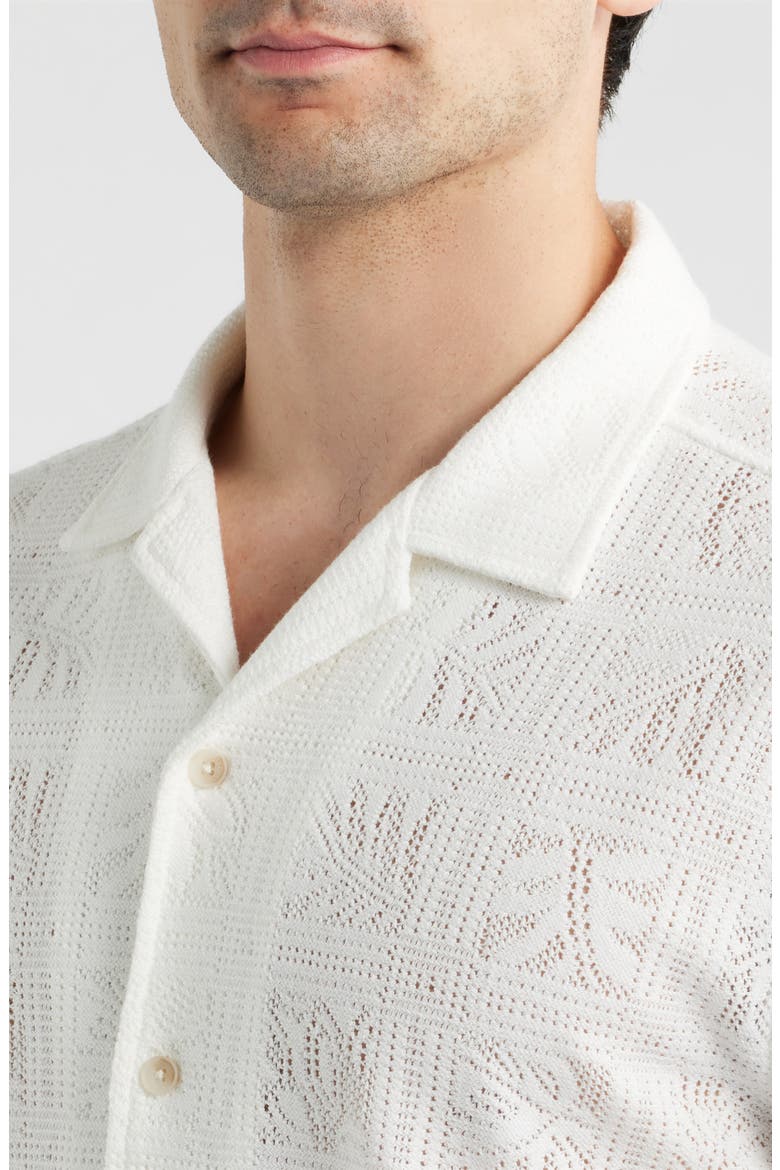 Tile Cabana Camp Shirt, Alternate, color, NATURAL