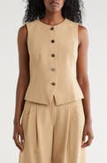 DKNY Button Front Vest