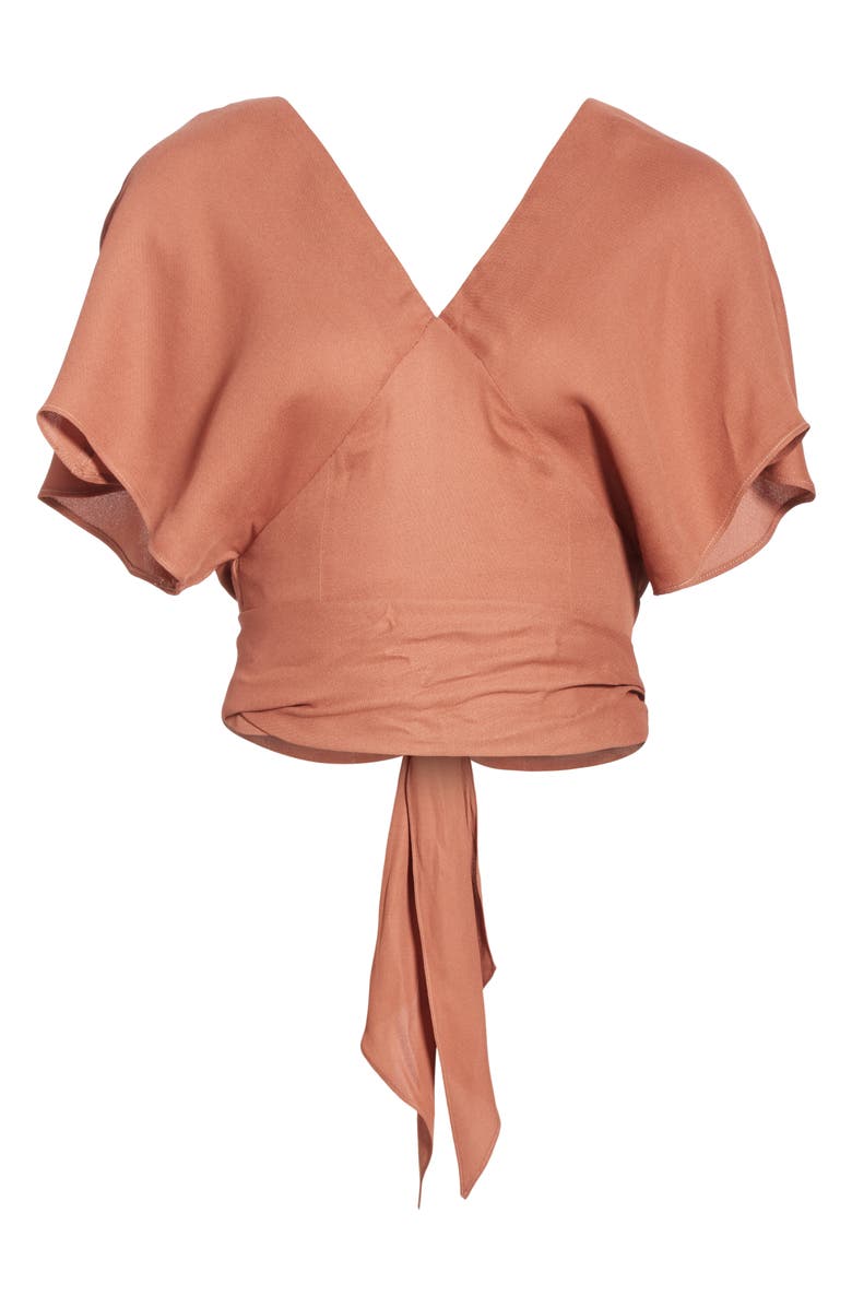 Jacquemus Dalil Wrap Top, Alternate, color,