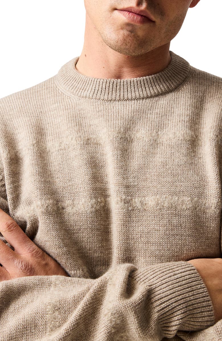 Rodd & Gunn Bill's Way Textured Stripe Sweater, Alternate, color, Natural