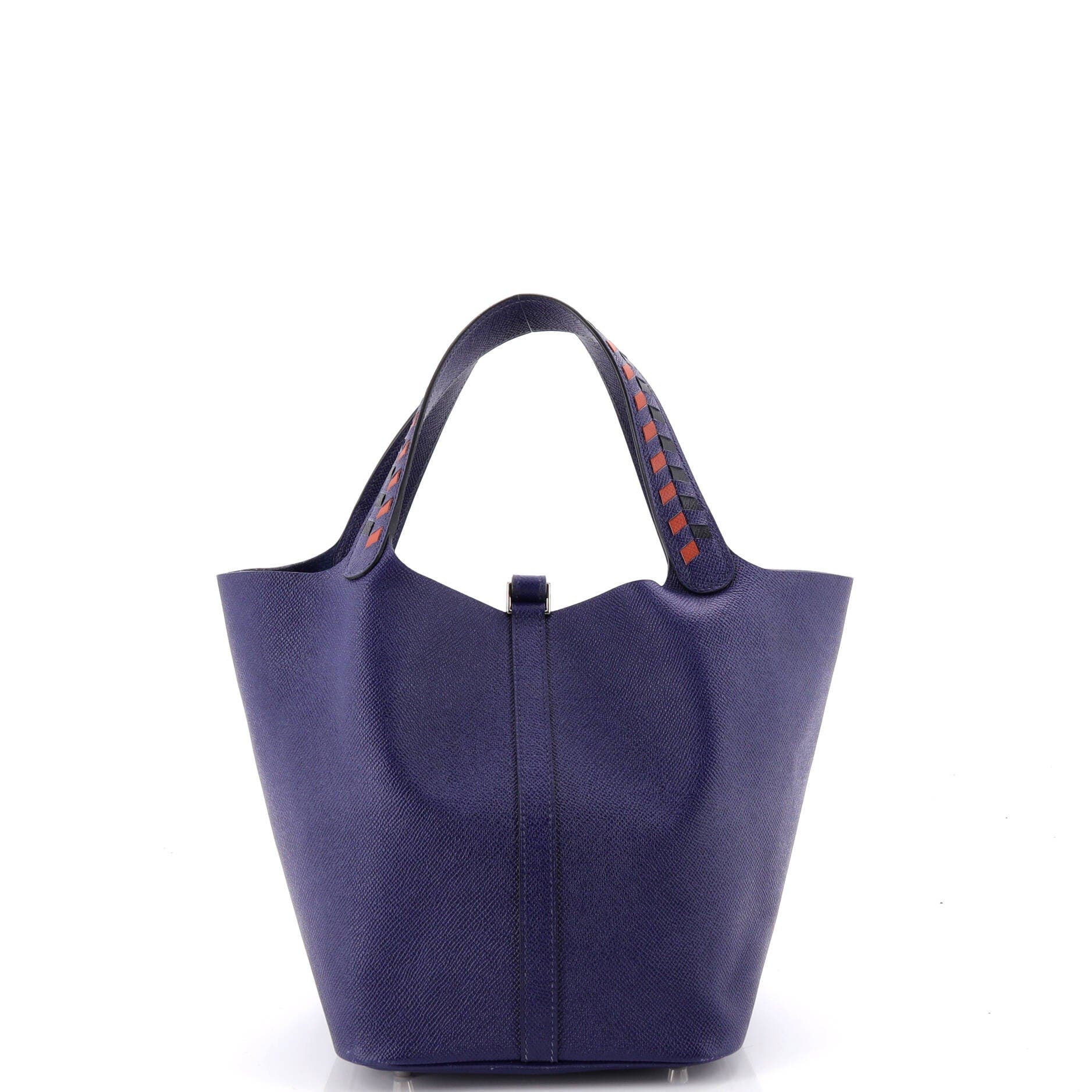 Picotin Lock Bag Tressage Epsom MM, Alternate, color, Blue