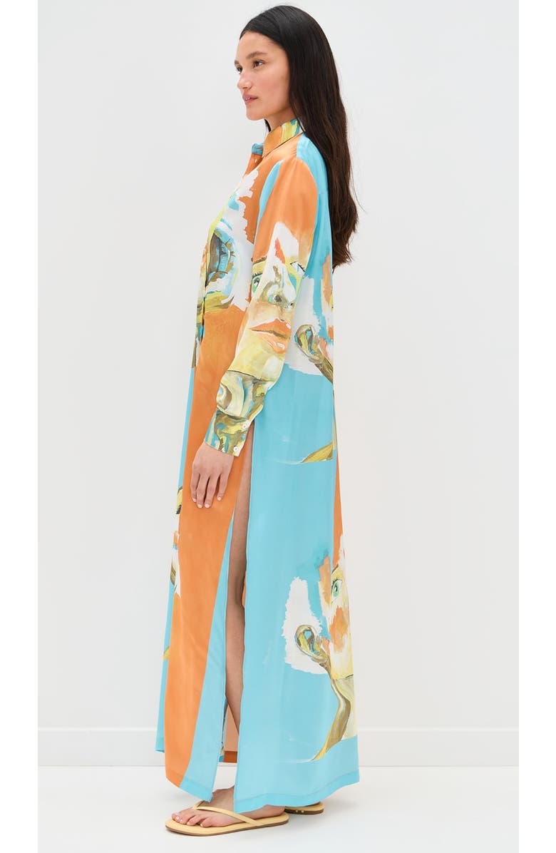 Dur Doux Kesi Maxi Shirt Dress, Alternate, color, Multicolored