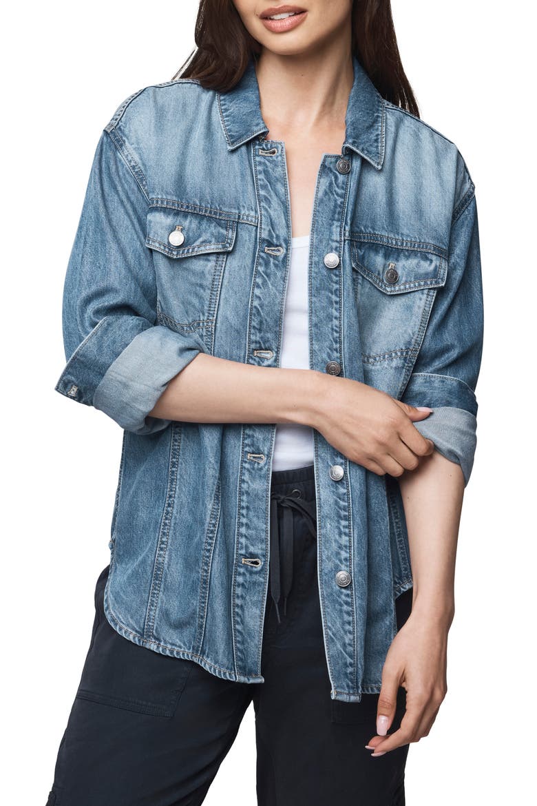 Denim Shacket, Main, color, INDIGO