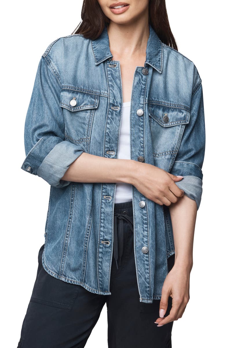 Splendid Denim Shacket, Main, color, Indigo