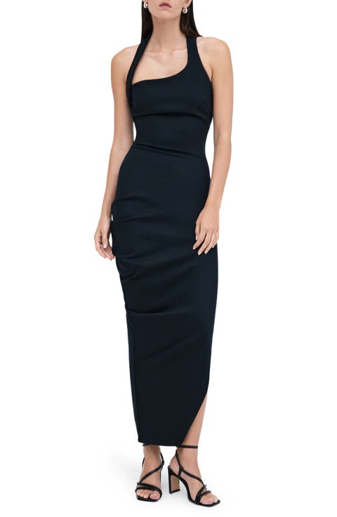 Gallery Asymmetric Ponte Gown