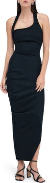 Marcella Gallery Asymmetric Ponte Gown