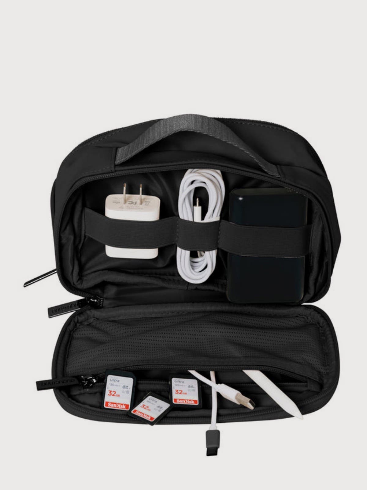 AUGUSTNOA Tech Organizer, Alternate, color, Black