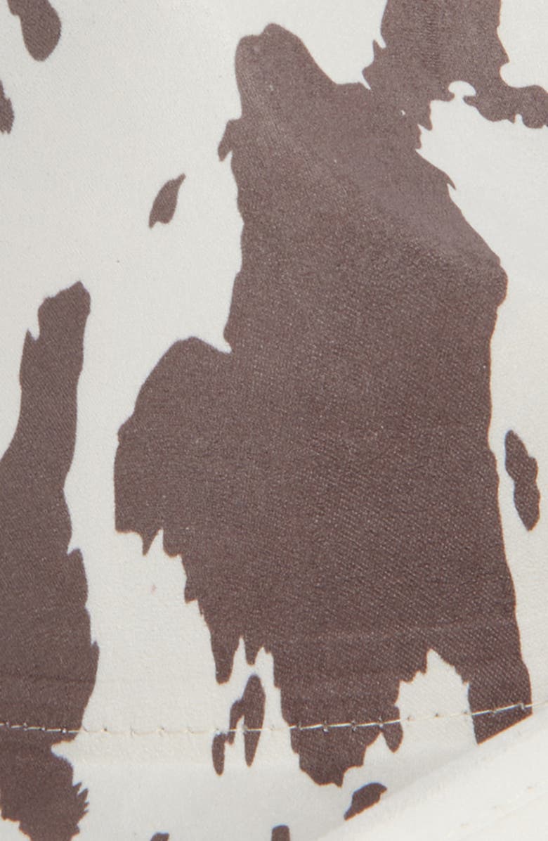 Tasha Cow Print Western Cowboy Hat, Alternate, color, Brown