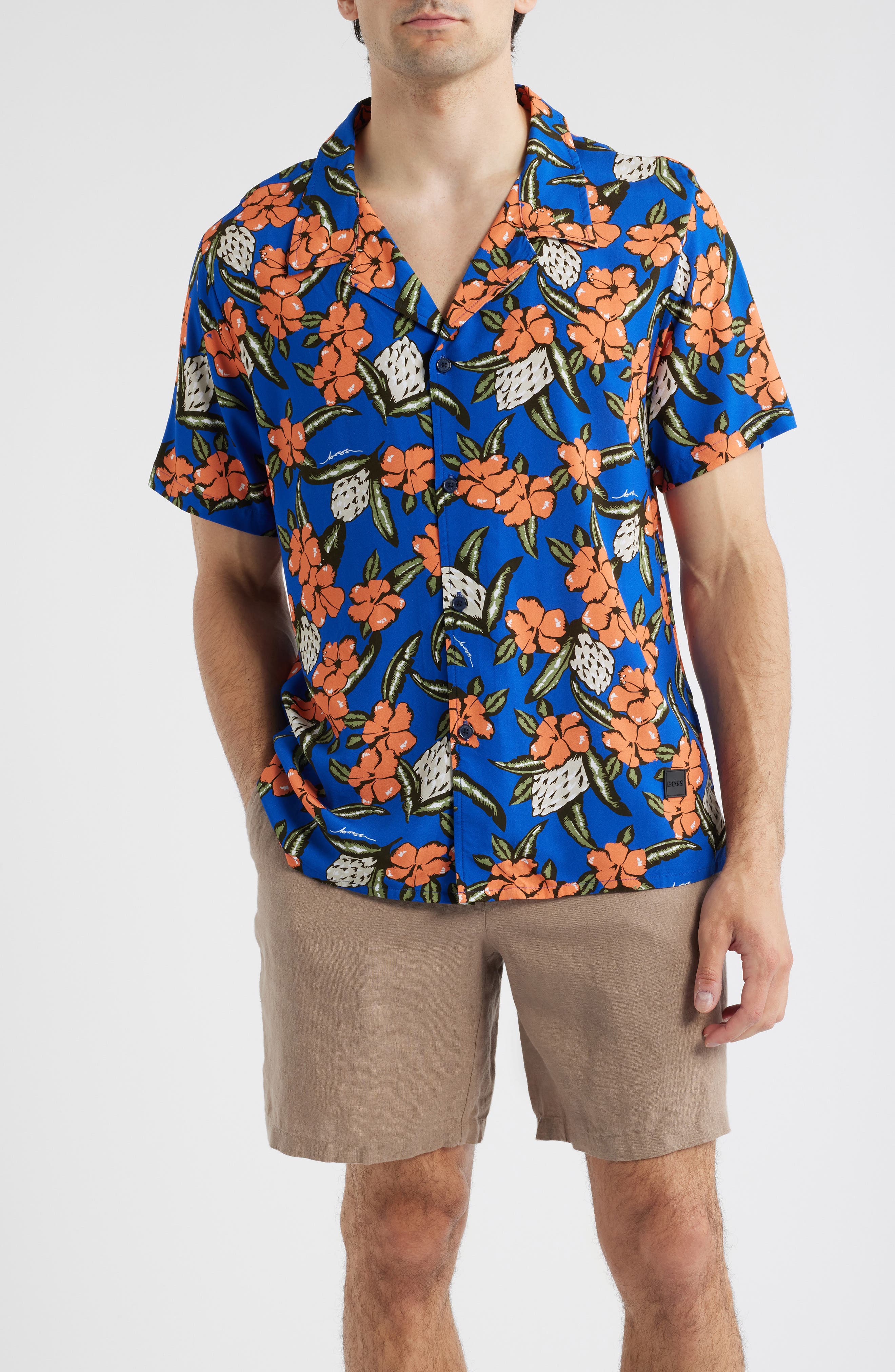 BOSS Beach Camp Shirt