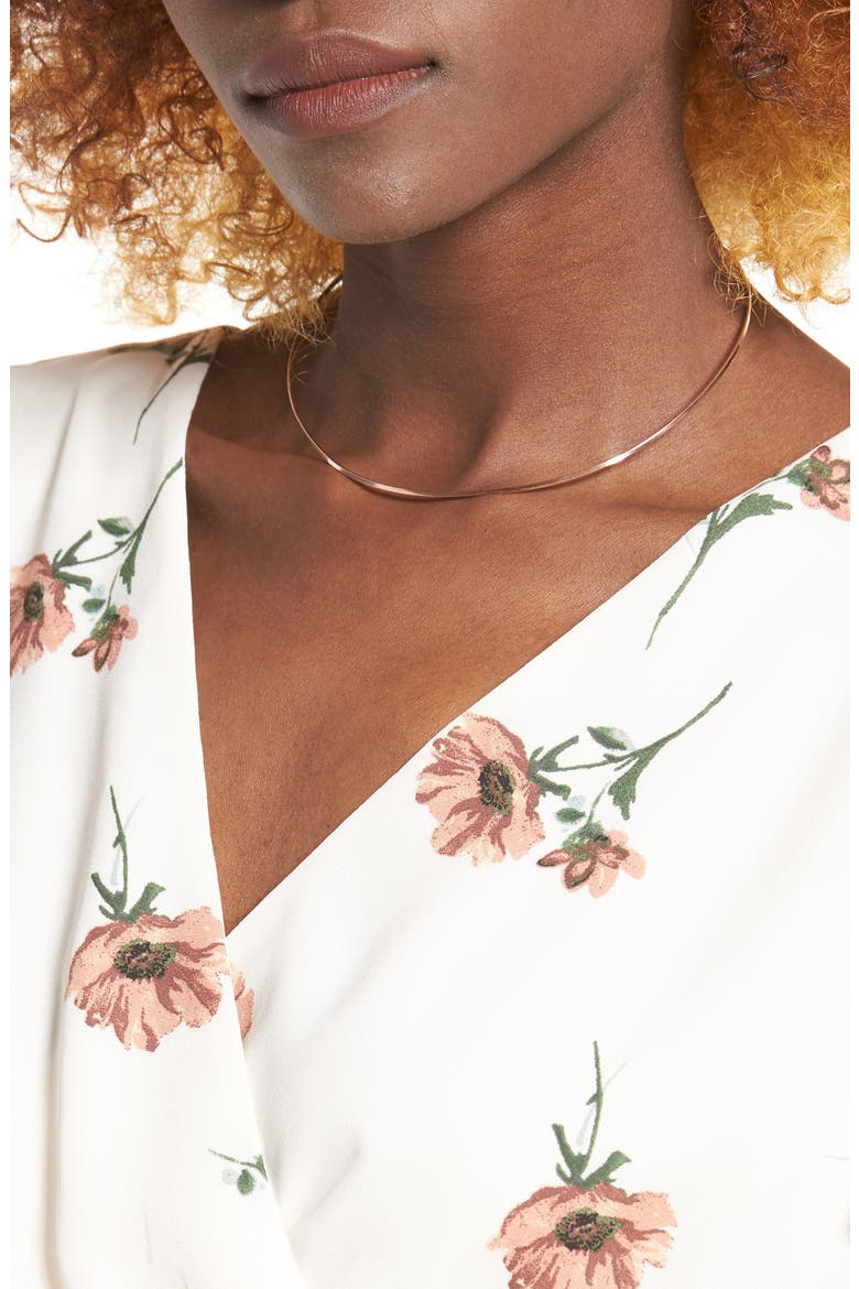Wrap Top, Alternate, color, 77A62 BEIGE/ RUST