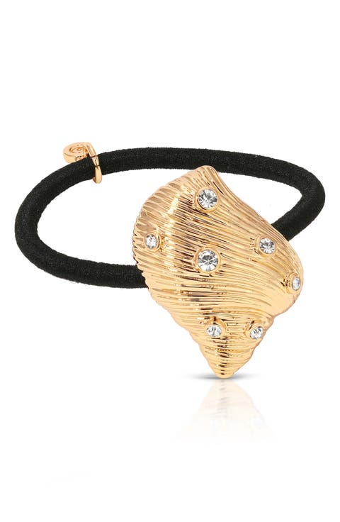 Soleil Seashell Ponytail Holder